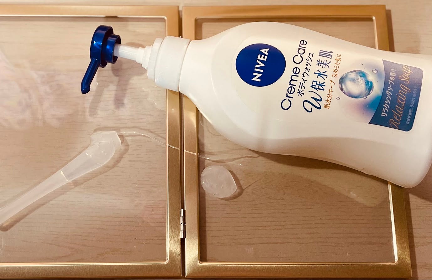 クリームケア ボディウォッシュ W保水美肌 リラクシングソープの香り/ニベア/ボディソープを使ったクチコミ(2枚目)