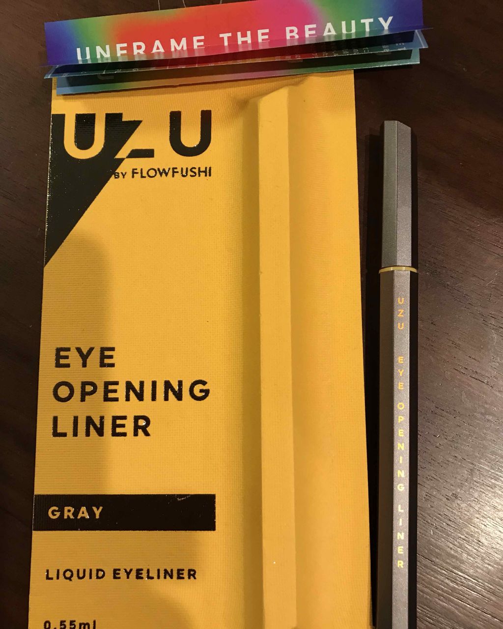 EYE OPENING LINER/UZU BY FLOWFUSHI/リキッドアイライナーを使ったクチコミ(1枚目)