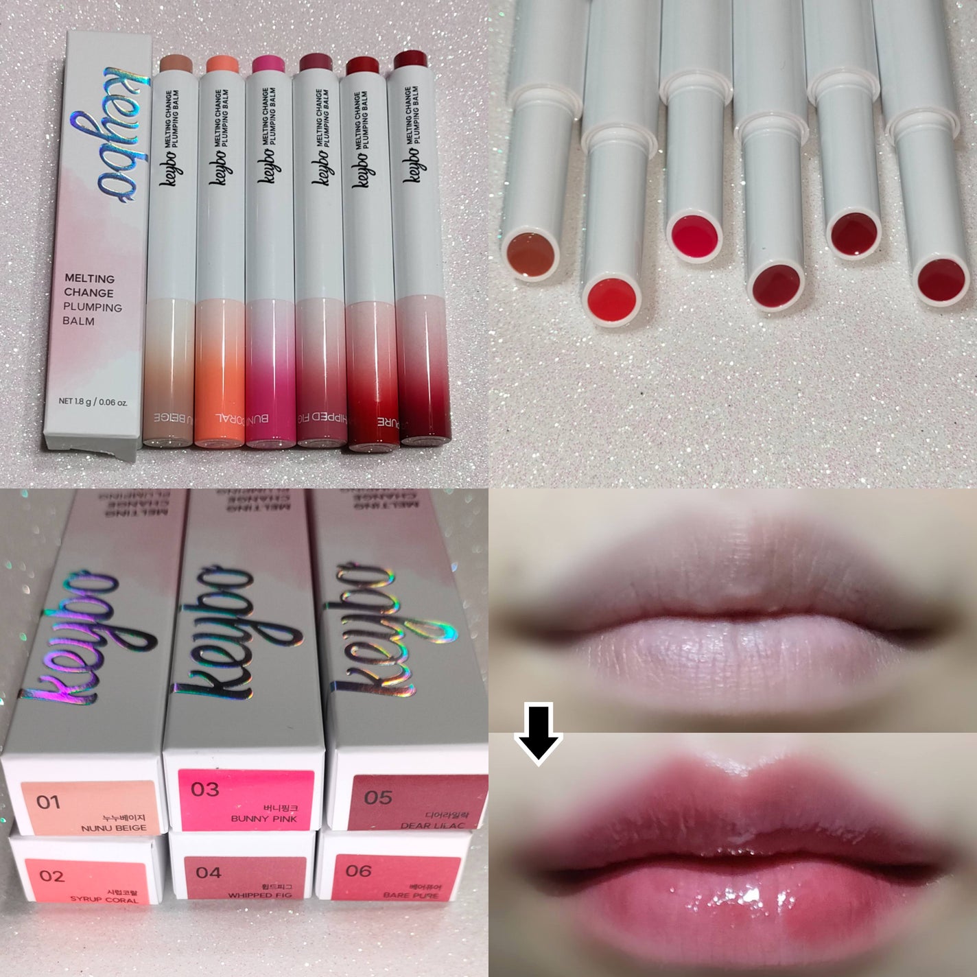 MELTING CHANGE PLUMPING BALM/keybo/口紅を使ったクチコミ(3枚目)