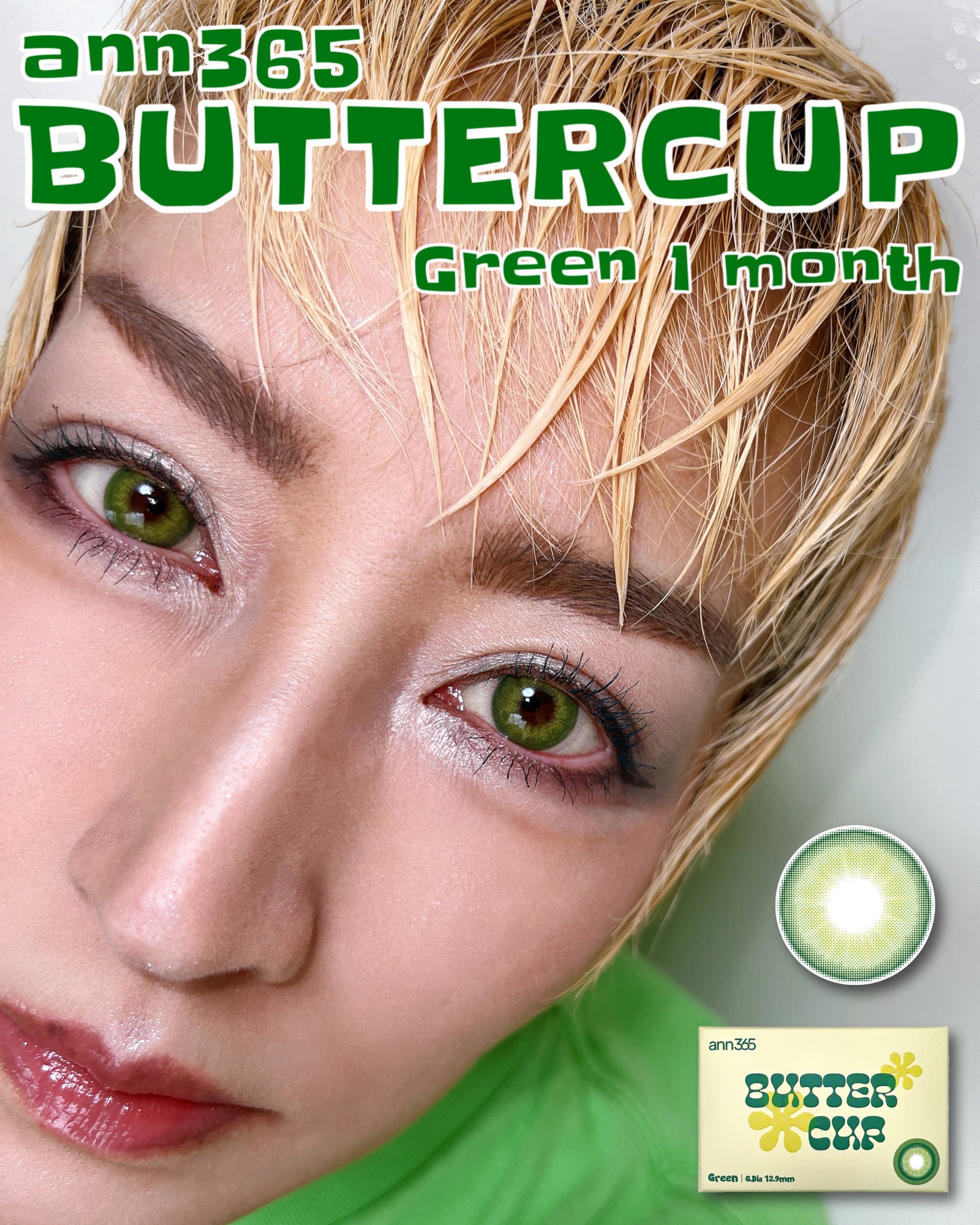 Buttercup 1month/ANN365LENS/１ヶ月（１MONTH）カラコンを使ったクチコミ（1枚目）