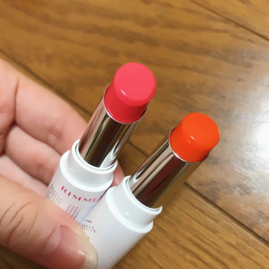 ラスティングフィニッシュ ティントリップ 002 ピーチピンク/リンメル ロンドン/リップティントを使ったクチコミ（1枚目）