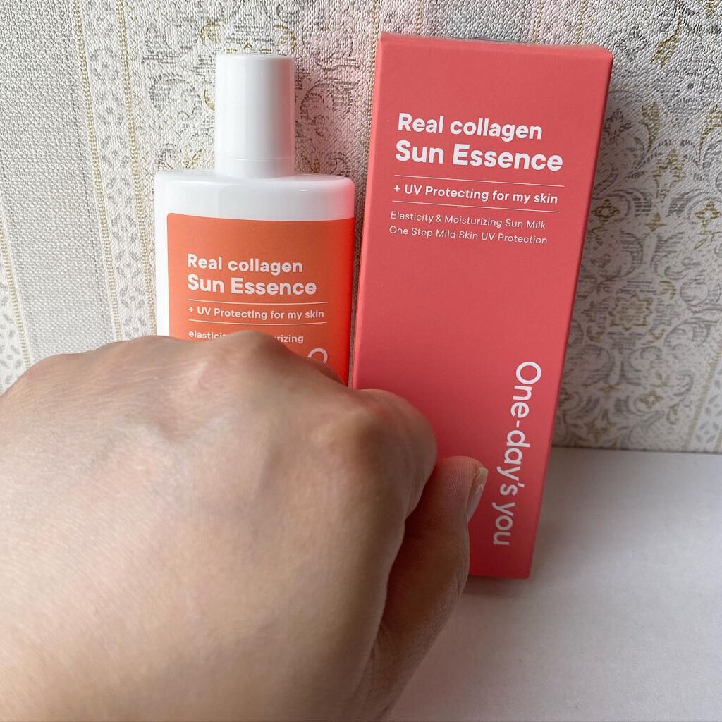 リアルコラーゲンサンエッセンス/One-day's you/日焼け止めローションを使ったクチコミ（3枚目）