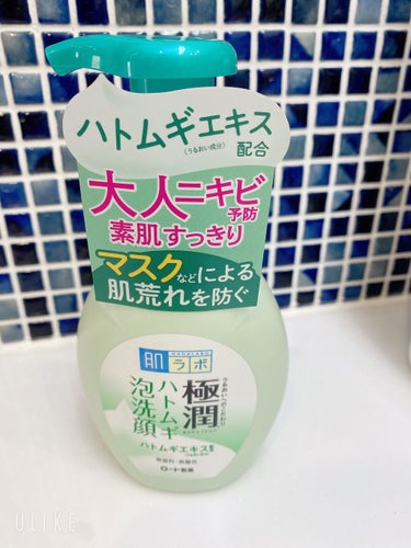 極潤 ハトムギ泡洗顔 160ml（ポンプ）/肌ラボ/泡洗顔を使ったクチコミ（1枚目）