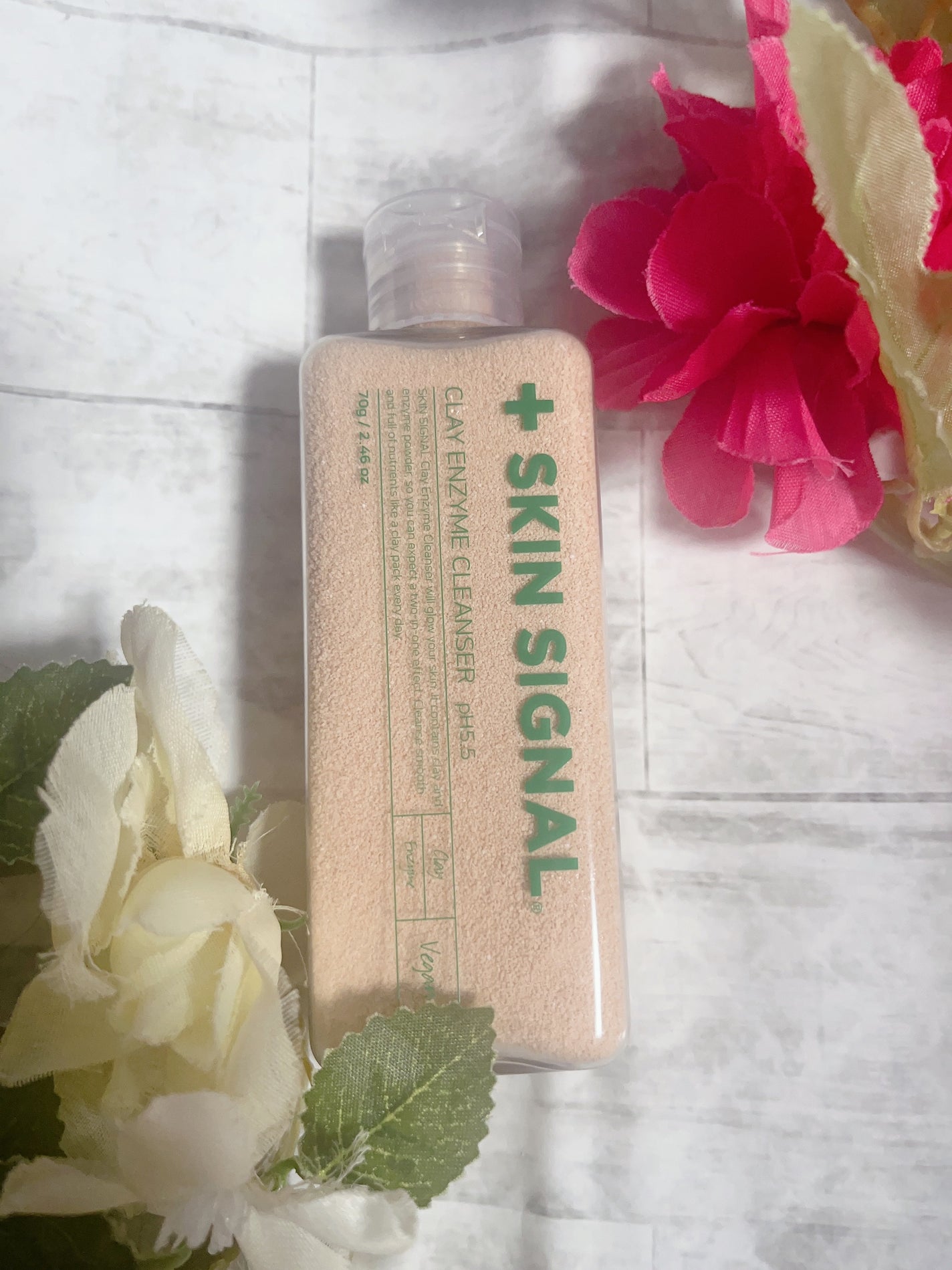 ピンククレイ酵素クレンザー/SKIN SIGNAL/洗顔パウダーを使ったクチコミ(1枚目)