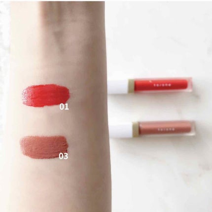 トーン ペタル エッセンス カラー バター/to/one/リップグロスを使ったクチコミ(2枚目)