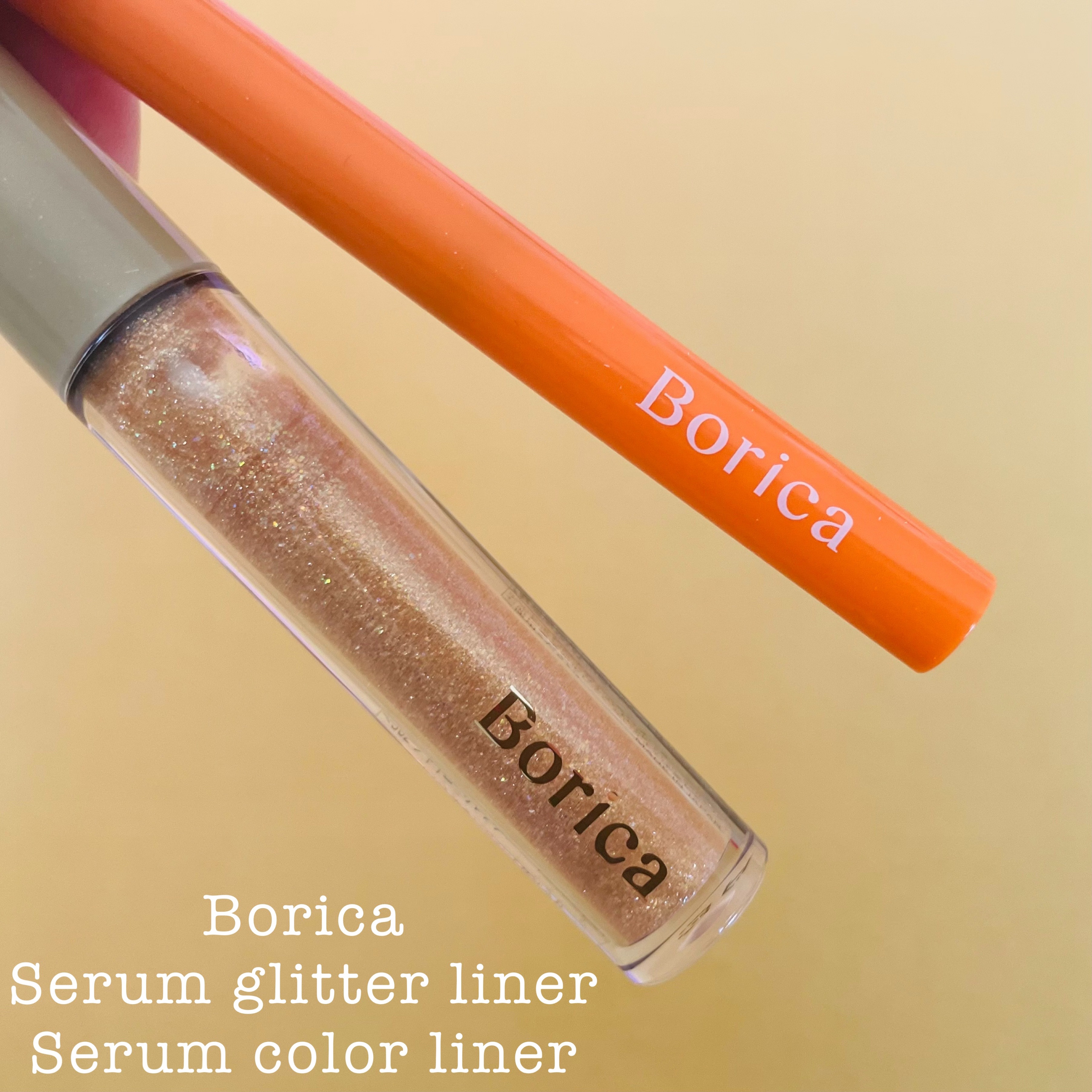 美容液カラーライナー 104 メタリックオレンジ/Borica/リキッドアイライナーを使ったクチコミ（1枚目）