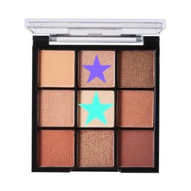 UR GLAM　BLOOMING EYE COLOR PALETTE/U R GLAM/パウダーアイシャドウを使ったクチコミ（3枚目）