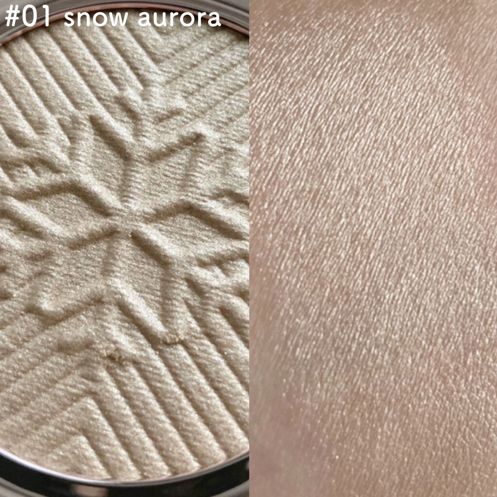 ホリデーハイライター #02 PINK AURORA/dasique/パウダーハイライトを使ったクチコミ（3枚目）
