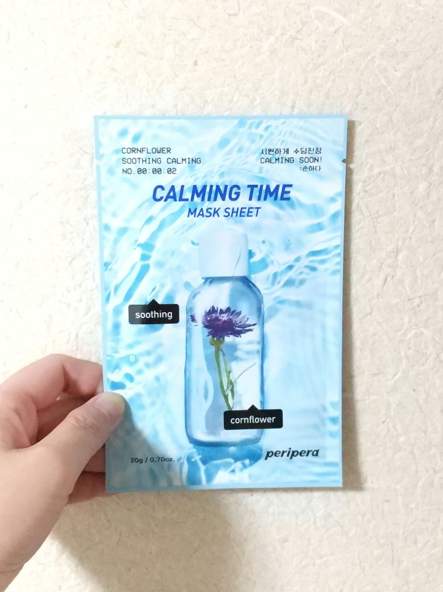 カーミング タイム マスク シート 02 CORNFLOWER SOOTHI/PERIPERA/シートマスク・パックを使ったクチコミ（1枚目）