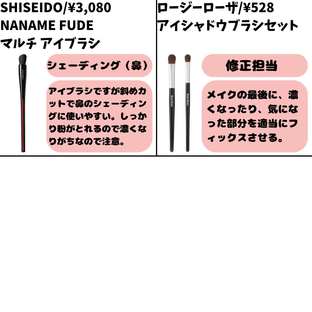 アイシャドウブラシセット/ロージーローザ/メイクブラシを使ったクチコミ(5枚目)