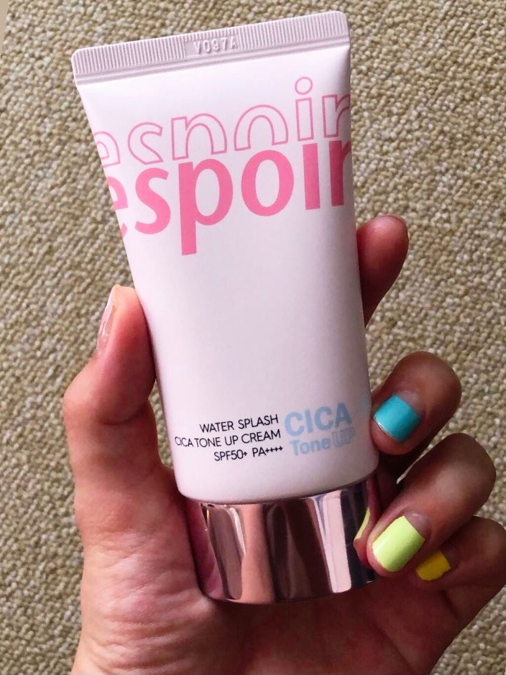 ウォータースプラッシュシカトーンアップクリーム/espoir/化粧下地を使ったクチコミ(1枚目)