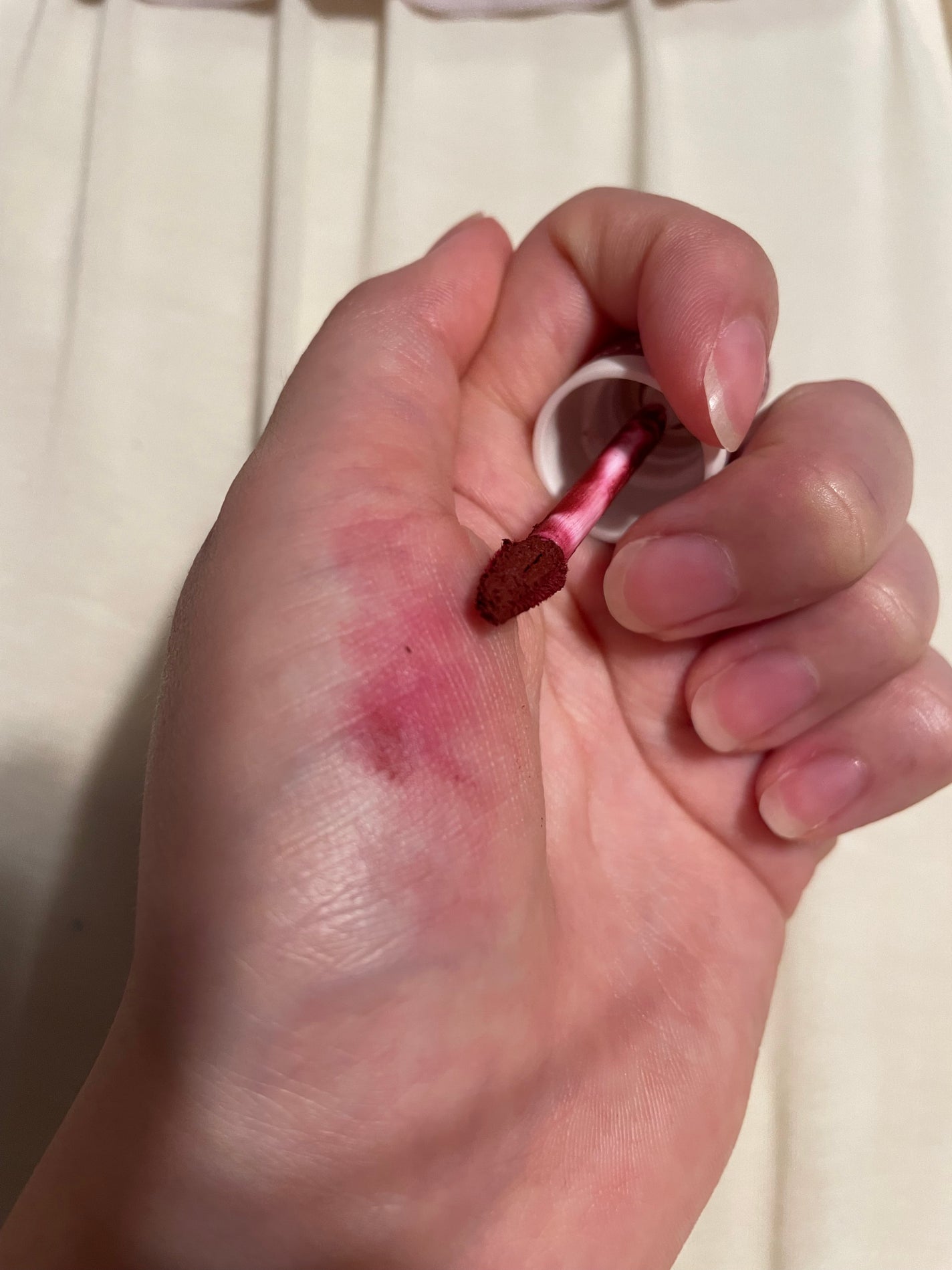 スーパーマットリップ&チークマッド/INTO U/口紅を使ったクチコミ(2枚目)