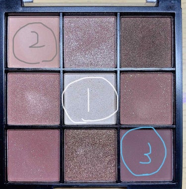 UR GLAM　BLOOMING EYE COLOR PALETTE/U R GLAM/パウダーアイシャドウを使ったクチコミ（3枚目）