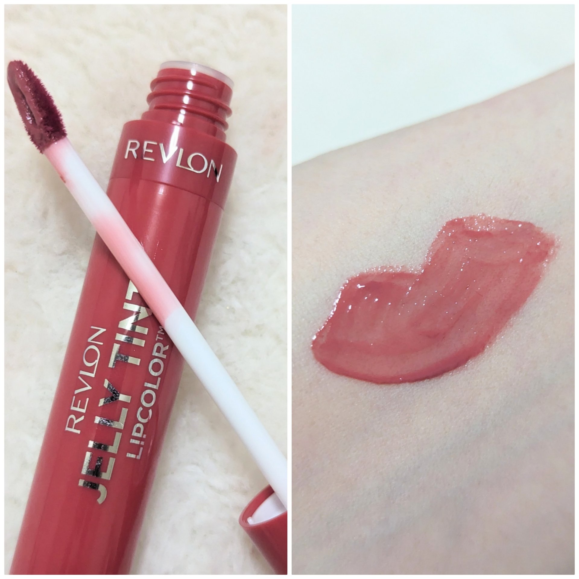 ジェリー ティント リップカラー 007  トロピカル グアバ/REVLON/リップティントを使ったクチコミ（2枚目）