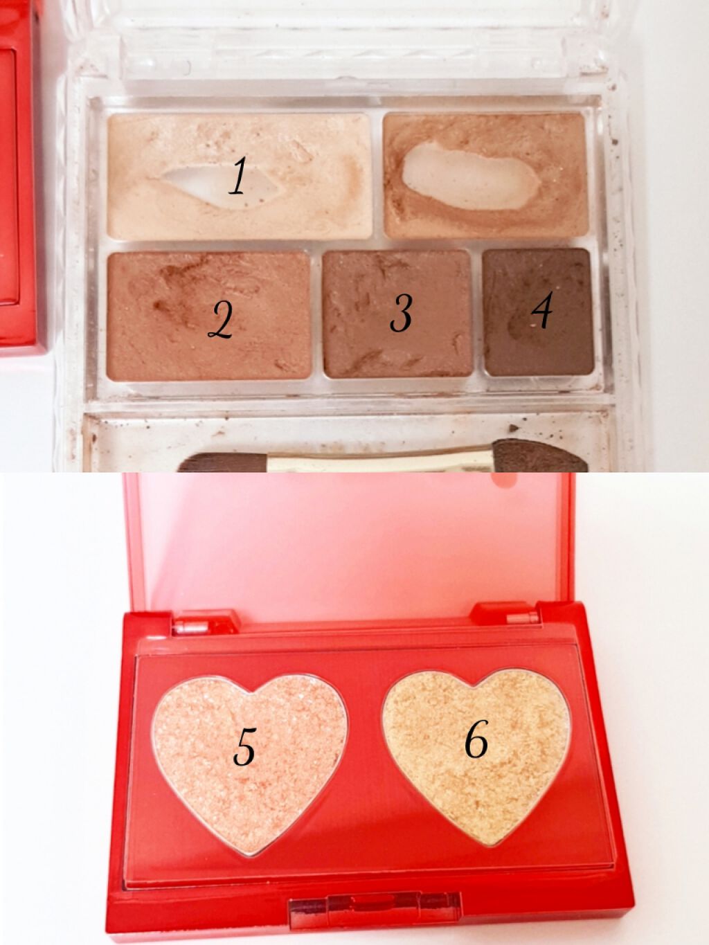 グリッターボムパレット/espoir/ジェル・クリームアイシャドウを使ったクチコミ（3枚目）