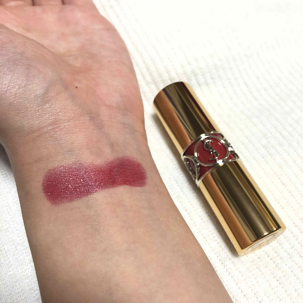 ルージュ ヴォリュプテ シャイン/YVES SAINT LAURENT BEAUTE/口紅を使ったクチコミ（3枚目）