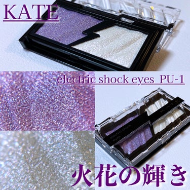 エレクトリックショックアイズ  PU-1 ライラックフラッシュ/KATE/アイシャドウパレットを使ったクチコミ（1枚目）