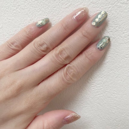 ネイルシール/セリア/ネイルシールを使ったクチコミ(5枚目)