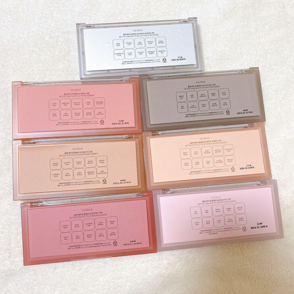 ベターザンパレット/rom&nd/アイシャドウパレットを使ったクチコミ（3枚目）