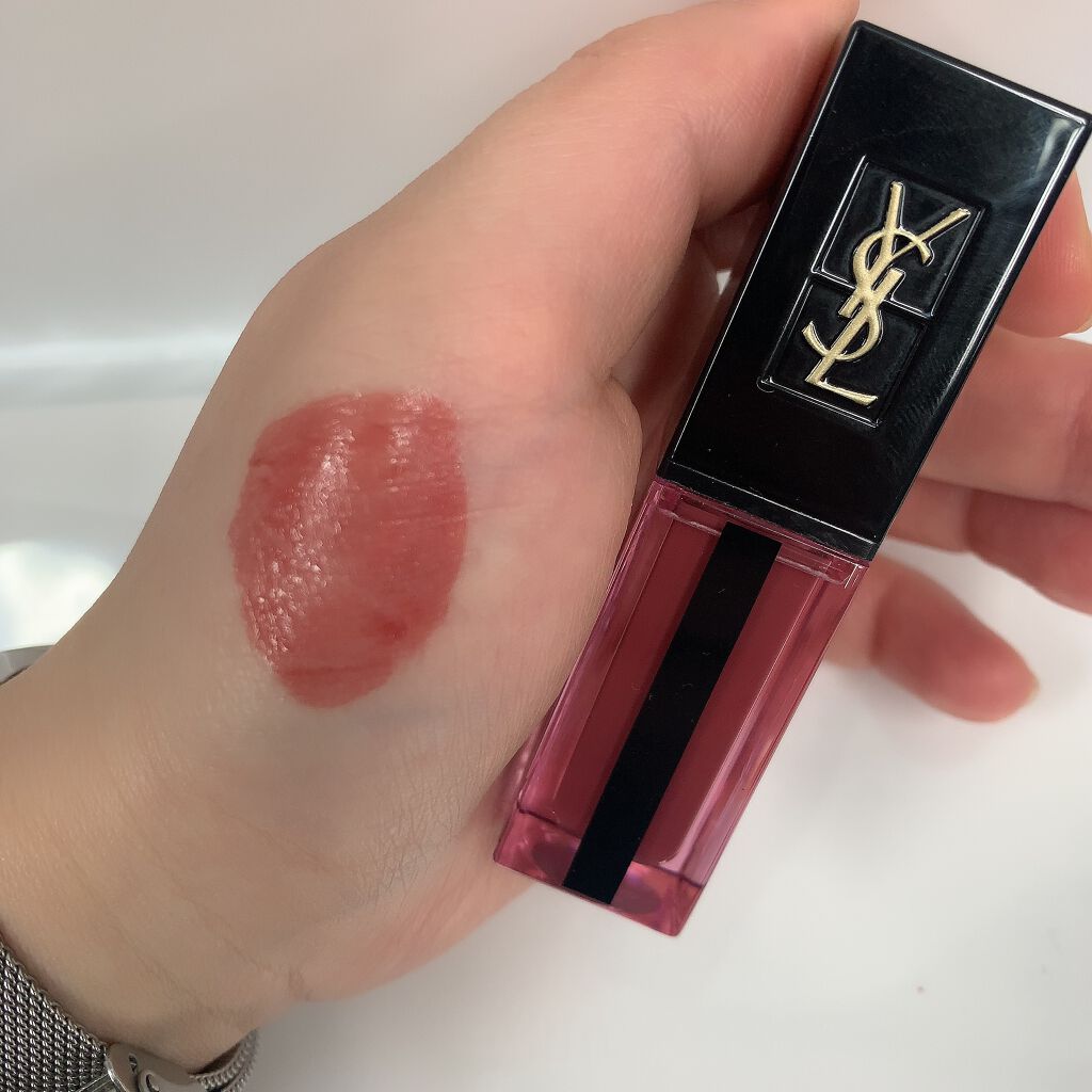 ルージュ ピュールクチュール ヴェルニ ウォーターステイン/YVES SAINT LAURENT BEAUTE/口紅を使ったクチコミ(2枚目)