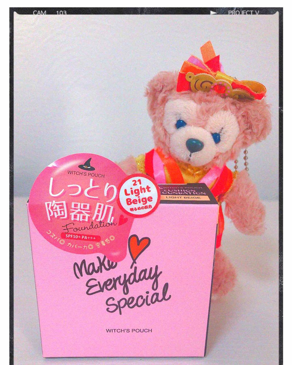 モイスチャーライズ カバー クッション 21 ライトベージュ/Witch's Pouch/クッションファンデーションを使ったクチコミ（1枚目）