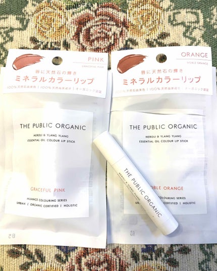 オーガニック認証 精油カラーリップスティック ノーブル オレンジ/THE PUBLIC ORGANIC/口紅を使ったクチコミ(1枚目)