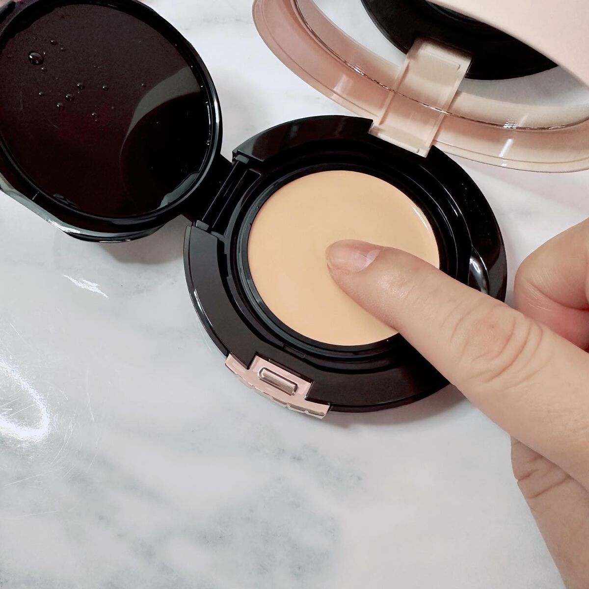 ドラマティッククッションジェリー/マキアージュ/クッションファンデーションを使ったクチコミ(3枚目)