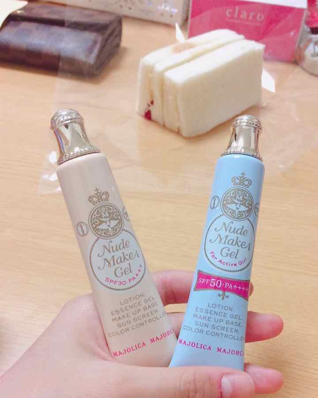 ヌードメークジェル/MAJOLICA MAJORCA/化粧下地を使ったクチコミ（2枚目）