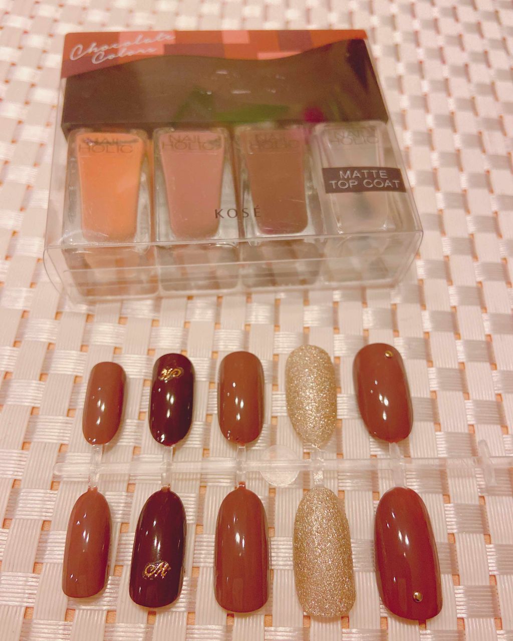 ネイルホリック リミテッドコレクション 04 CHOCOLATE COLORS/ネイルホリック/マニキュアを使ったクチコミ（2枚目）