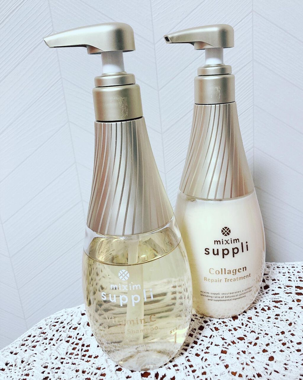 ビタミン リペアシャンプー／コラーゲン リペアヘアトリートメント/mixim suppli/市販シャンプーを使ったクチコミ（3枚目）