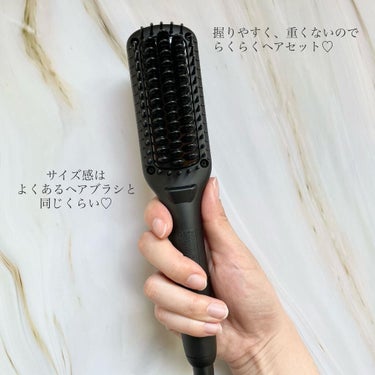 スタイリッシュ コンパクトイオンヒートブラシ MHB-3040-K/mod's hair/ストレートアイロンを使ったクチコミ（3枚目）