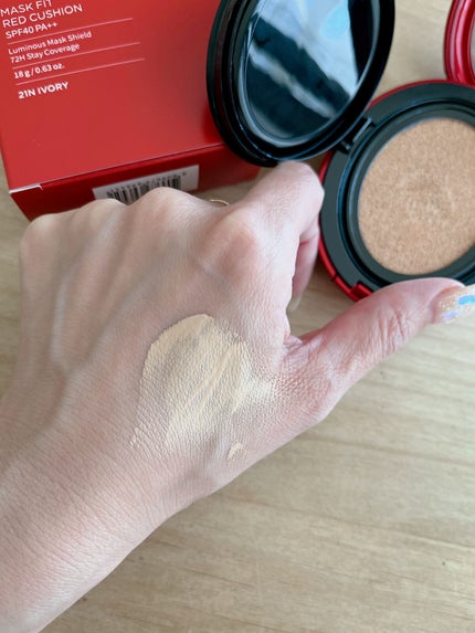 マスク フィット レッド クッション/TIRTIR(ティルティル)/クッションファンデーションを使ったクチコミ(3枚目)