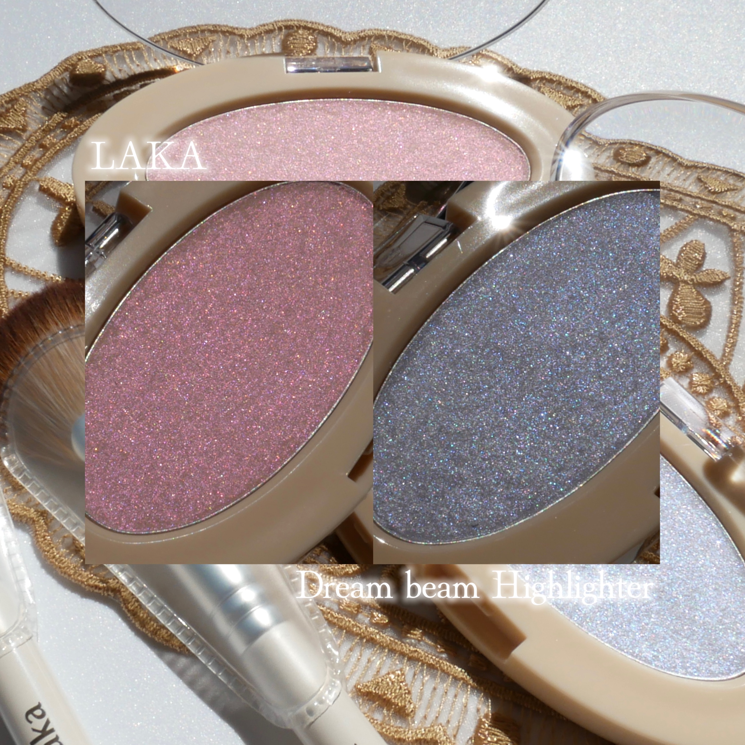 ドリームビームハイライター/Laka/パウダーハイライトを使ったクチコミ（3枚目）