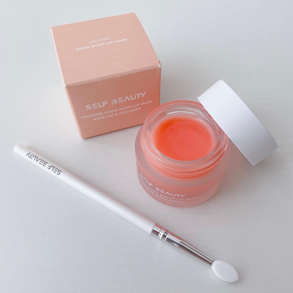 ユニコーングッドナイトリップマスク ローズヒップ&コラーゲン/SELF BEAUTY/リップマスクを使ったクチコミ（2枚目）