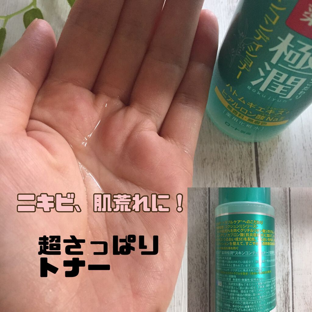 薬用 極潤 スキンコンディショナー/肌ラボ/化粧水を使ったクチコミ（3枚目）