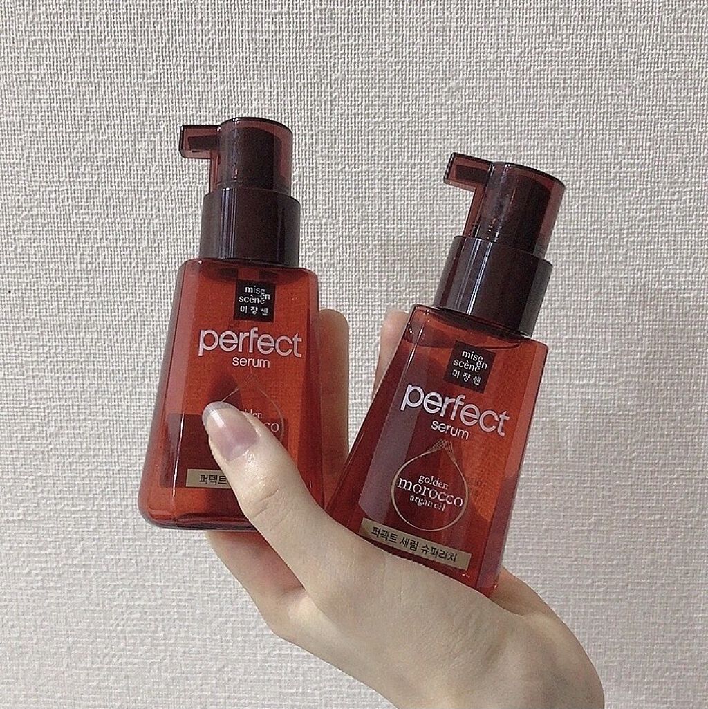 パーフェクト セラム リッチ/miseenscene/ヘアオイルを使ったクチコミ（2枚目）