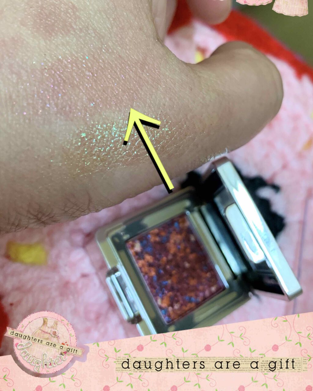 グリッタープリズム シャドウ/MISSHA/グリッターを使ったクチコミ（3枚目）