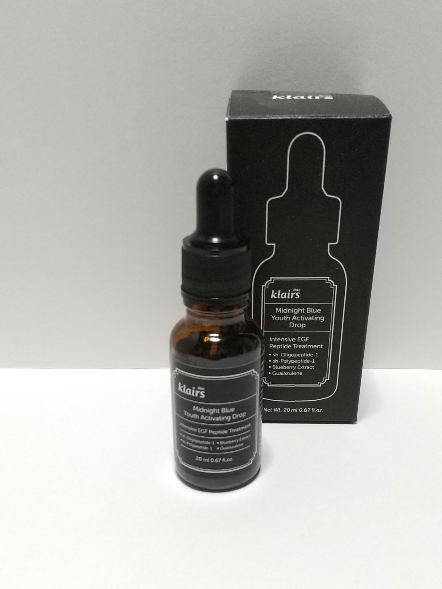 ミッドナイトブルーユースアクティベーティングドロップ(20ml)/Klairs/美容液を使ったクチコミ（1枚目）