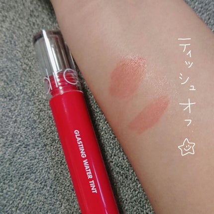 グラスティングウォーターティント/rom&nd/リップティントを使ったクチコミ(3枚目)