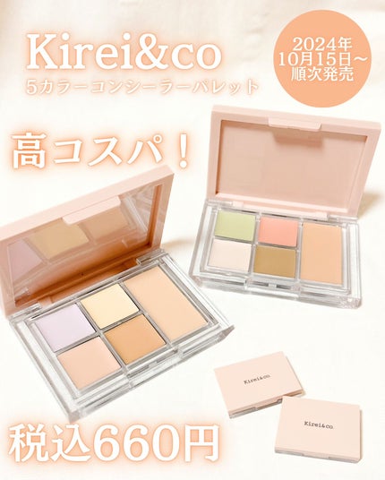 5カラーコンシーラーパレット/Kirei&co./パレットコンシーラーを使ったクチコミ(1枚目)