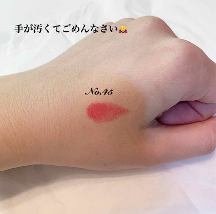 ルージュ ヴォリュプテ シャイン/YVES SAINT LAURENT BEAUTE/口紅を使ったクチコミ(2枚目)