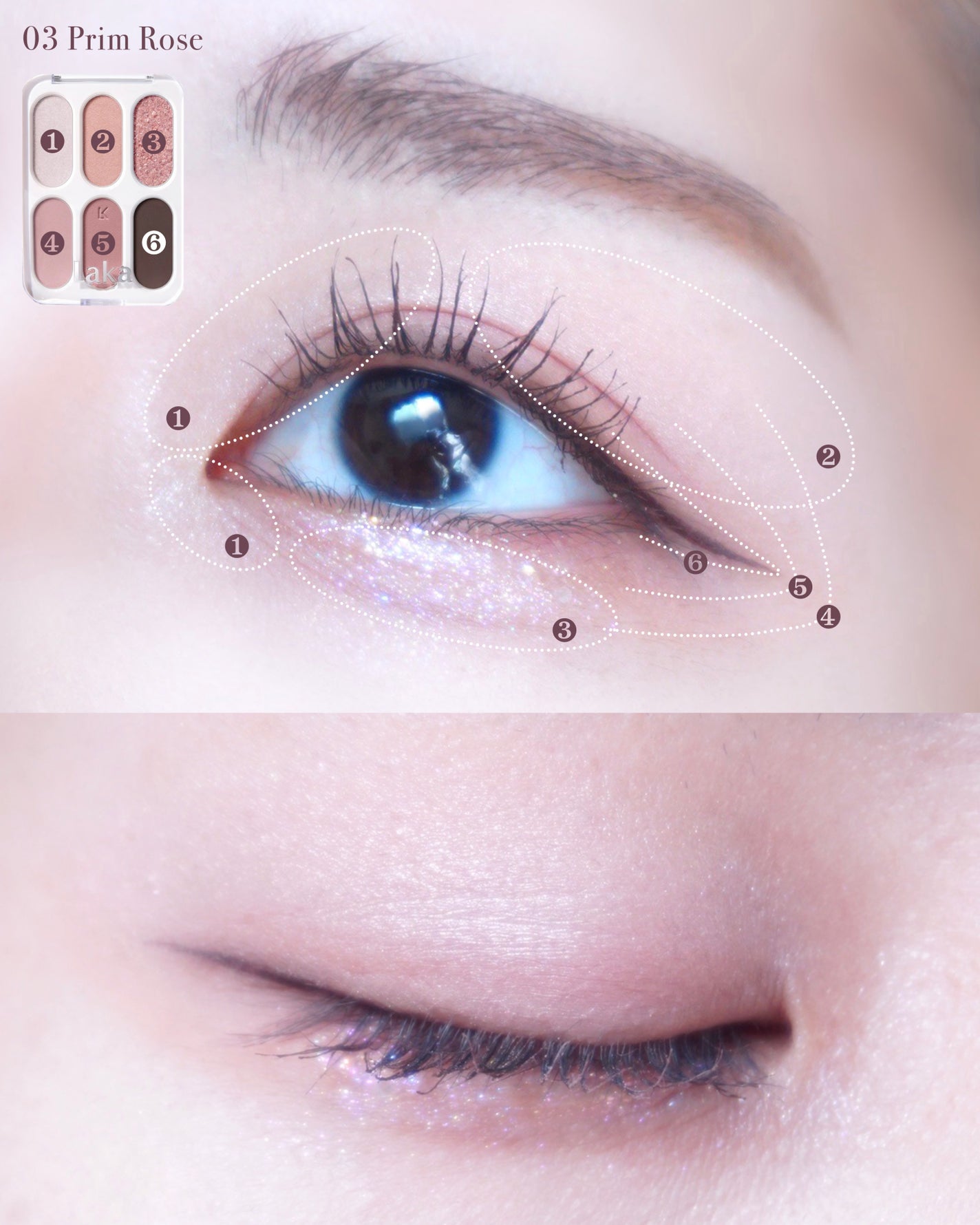 フォーエバー6アイパレット/Laka/アイシャドウパレットを使ったクチコミ(6枚目)