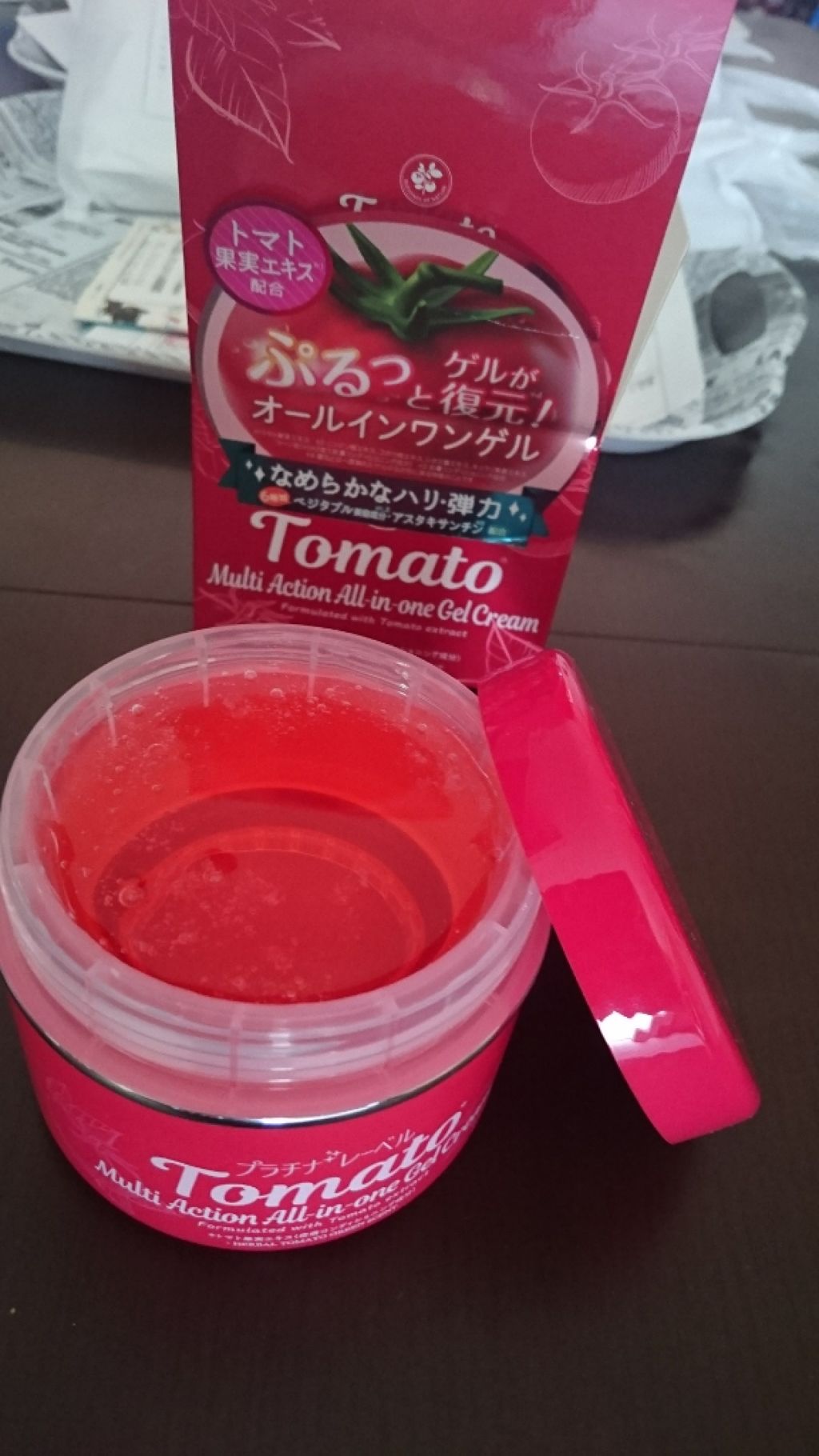 ごちそうシリーズ オールインワンゲル/プラチナレーベル/フェイスクリームを使ったクチコミ(3枚目)