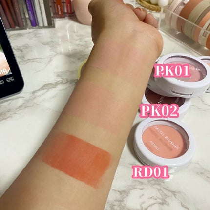 アピュー パステルブラッシャー/A’pieu/パウダーチークを使ったクチコミ(4枚目)