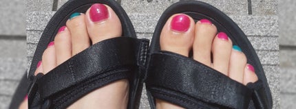 カラフルネイルズ ブラックトップコート/キャンメイク/ネイルトップコートを使ったクチコミ(4枚目)