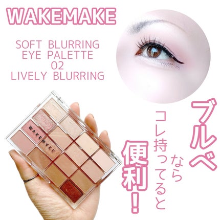 ソフトブラーリングアイパレット/wakemake/アイシャドウパレットを使ったクチコミ(1枚目)