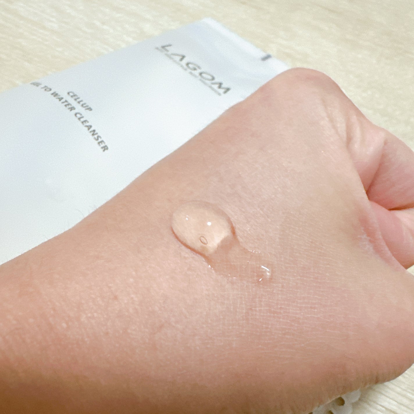 ラゴム ジェルトゥウォーター クレンザー(朝用洗顔)/LAGOM /その他洗顔料を使ったクチコミ(4枚目)