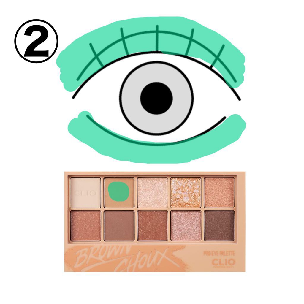 プロ アイ パレット/CLIO/アイシャドウパレットを使ったクチコミ（3枚目）