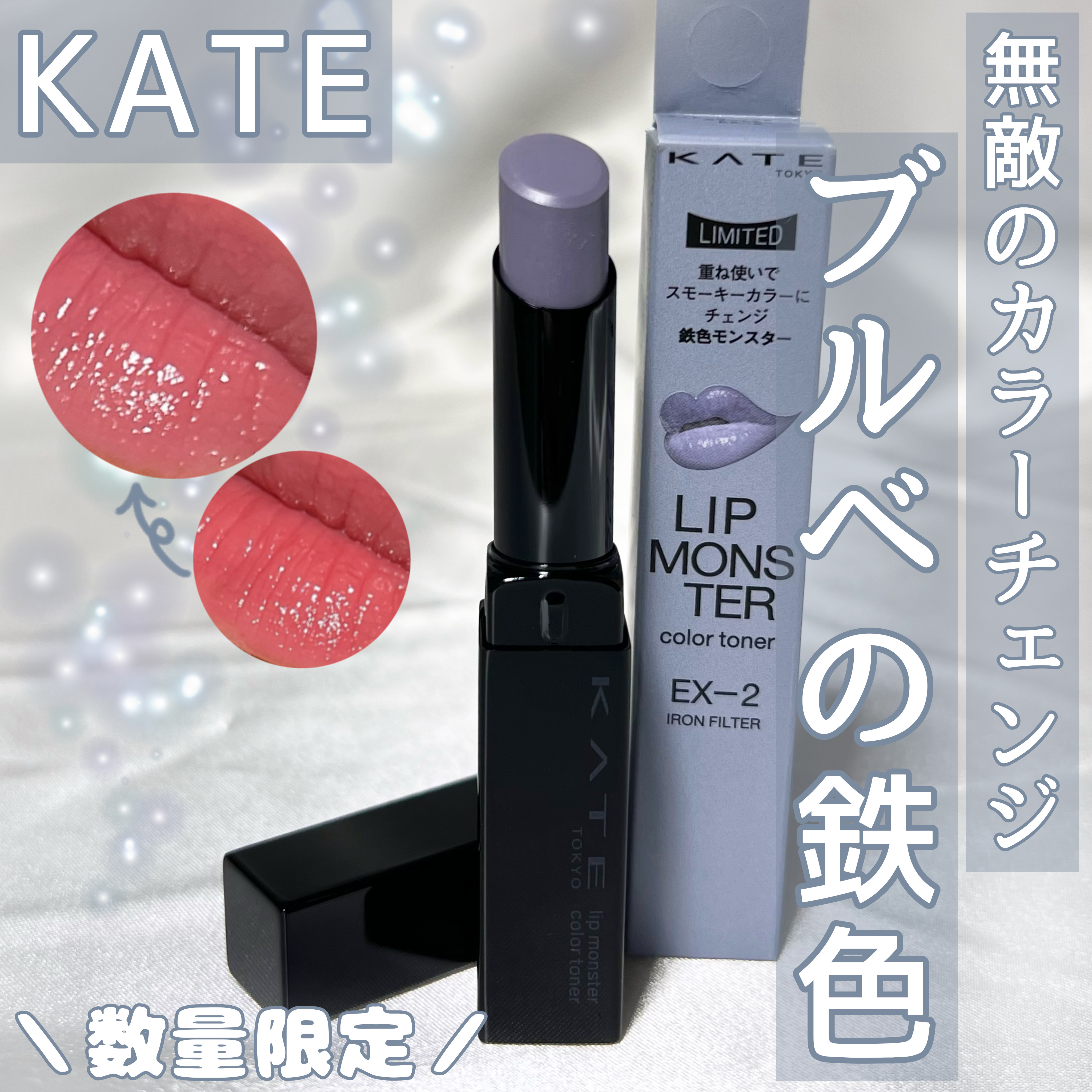 ケイト リップモンスターカラートナー EX-2 鉄色モンスター(限定)/KATE/口紅を使ったクチコミ（1枚目）