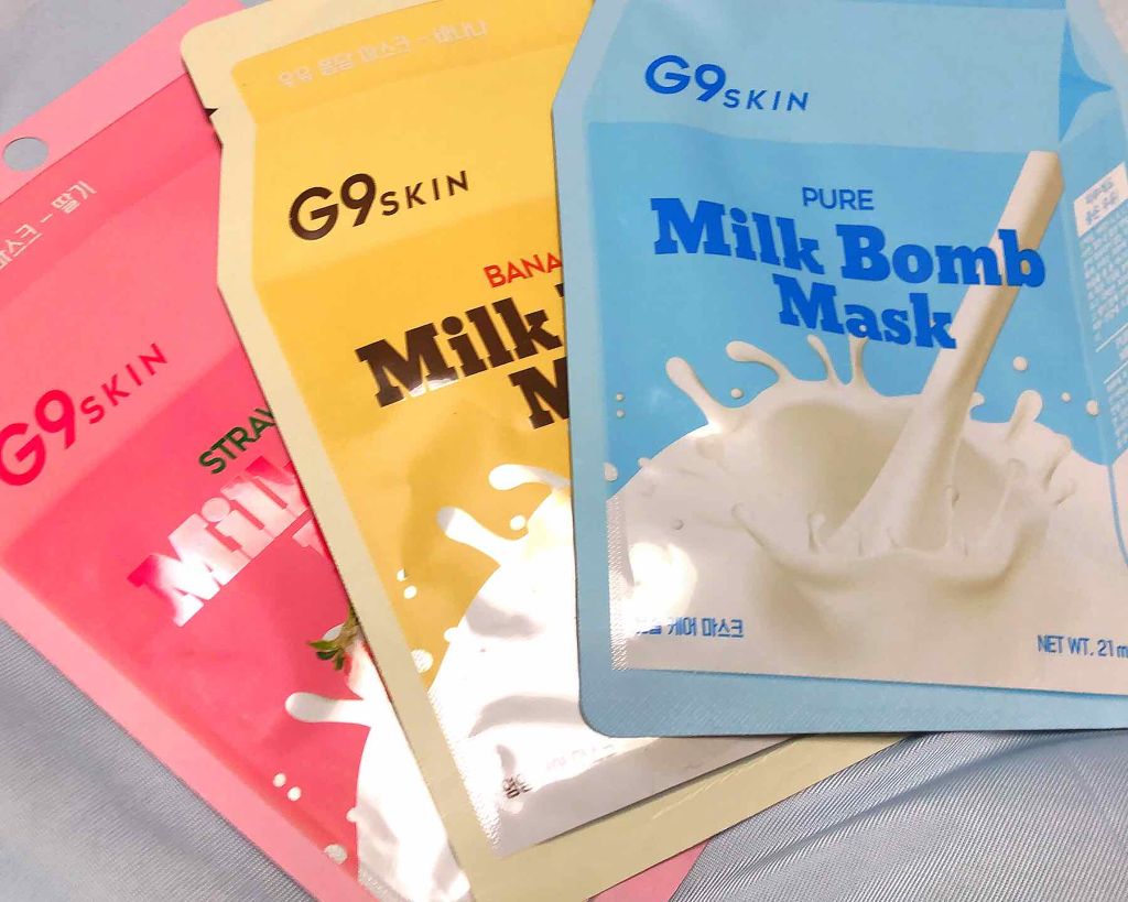 MILK BOMB MASK/G9SKIN/シートマスク・パックを使ったクチコミ(1枚目)